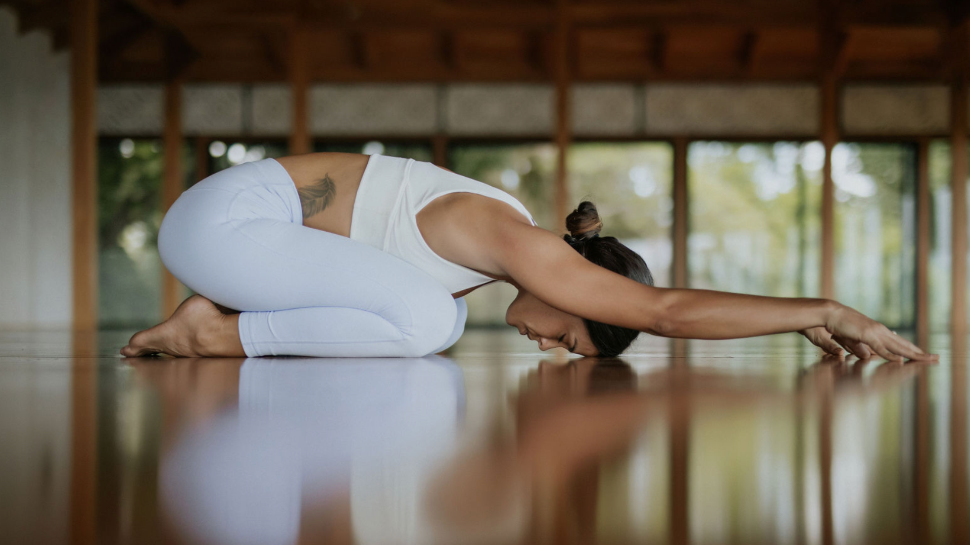 Balancing in Tree Pose - Yoga Destiny