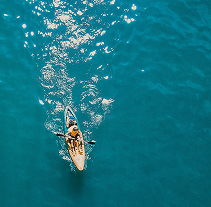 Kayak on the Ocean 